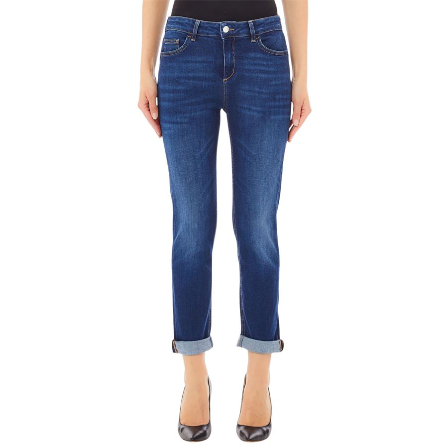 Jeans skinny cropped con risvolto da donna Liu Jo | UA5073DS01578349
